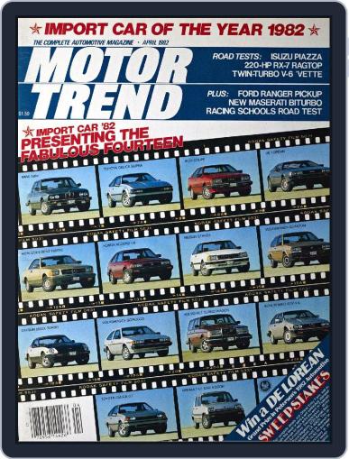 MotorTrend April 1st, 1982 Digital Back Issue Cover