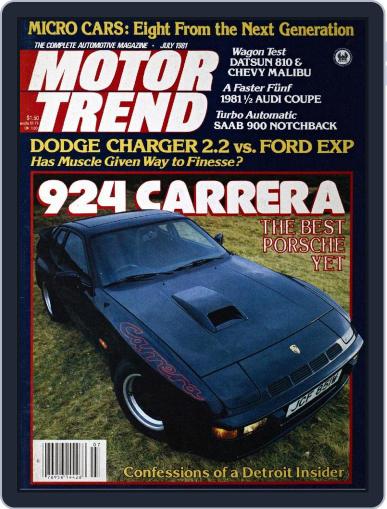 MotorTrend July 1st, 1981 Digital Back Issue Cover