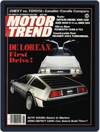 MotorTrend May 1st, 1981 Digital Back Issue Cover