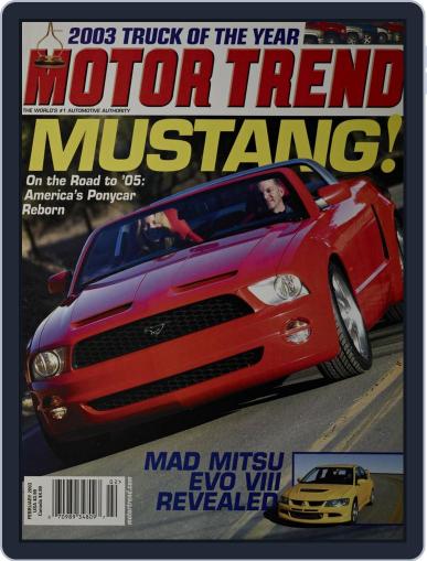 MotorTrend February 1st, 2003 Digital Back Issue Cover