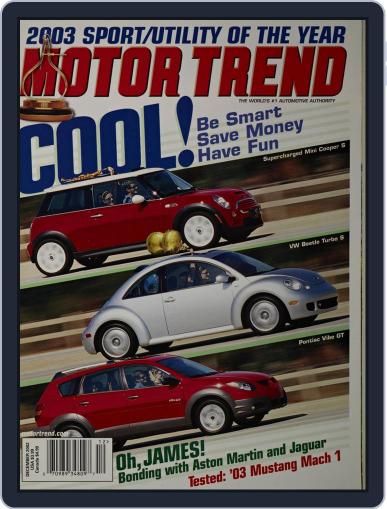 MotorTrend December 1st, 2002 Digital Back Issue Cover