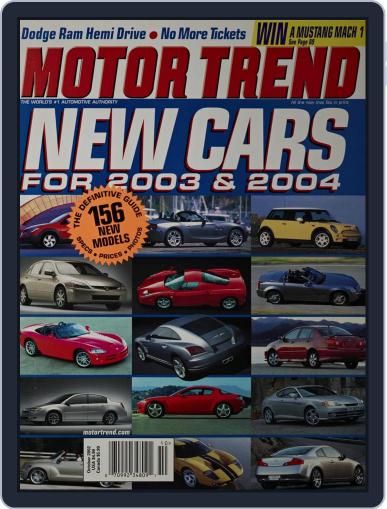 MotorTrend October 1st, 2002 Digital Back Issue Cover