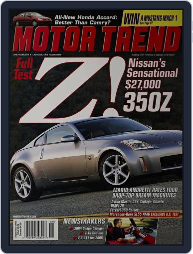 MotorTrend September 1st, 2002 Digital Back Issue Cover