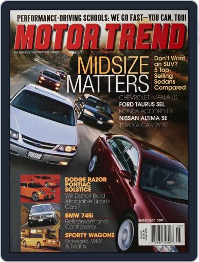 MotorTrend May 1st, 2002 Digital Back Issue Cover