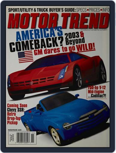 MotorTrend November 1st, 2001 Digital Back Issue Cover