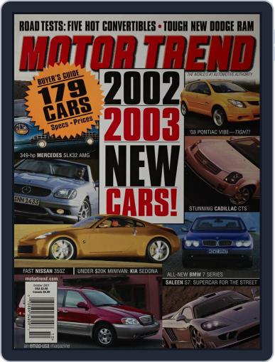 MotorTrend October 1st, 2001 Digital Back Issue Cover