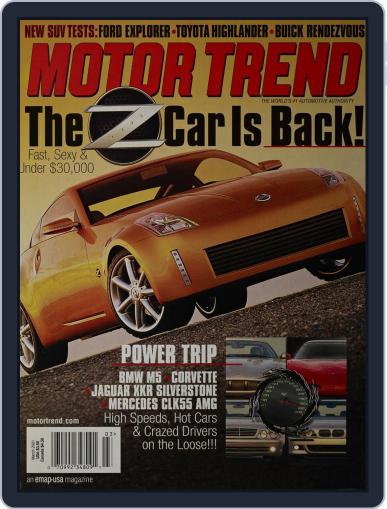 MotorTrend March 1st, 2001 Digital Back Issue Cover