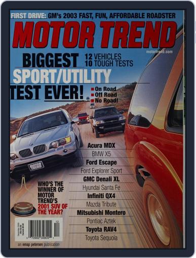 MotorTrend December 1st, 2000 Digital Back Issue Cover
