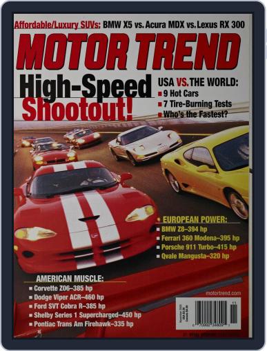 MotorTrend November 1st, 2000 Digital Back Issue Cover