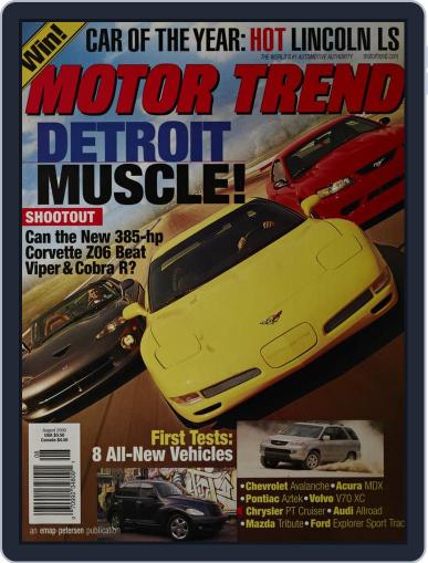 MotorTrend August 1st, 2000 Digital Back Issue Cover