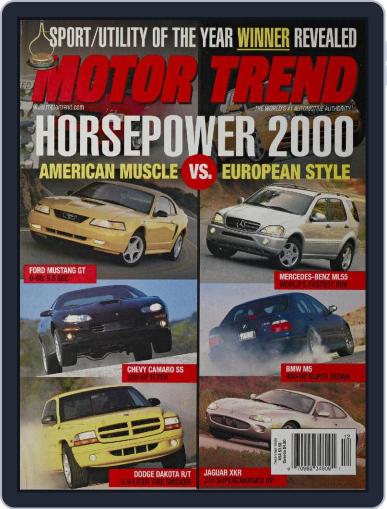 MotorTrend December 1st, 1999 Digital Back Issue Cover