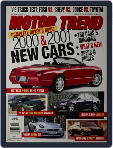 MotorTrend October 1st, 1999 Digital Back Issue Cover