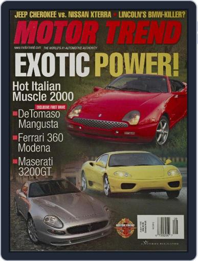 MotorTrend August 1st, 1999 Digital Back Issue Cover