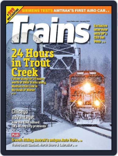 Trains January 1st, 2024 Digital Back Issue Cover