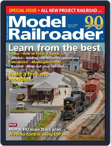 Model Railroader January 1st, 2024 Digital Back Issue Cover
