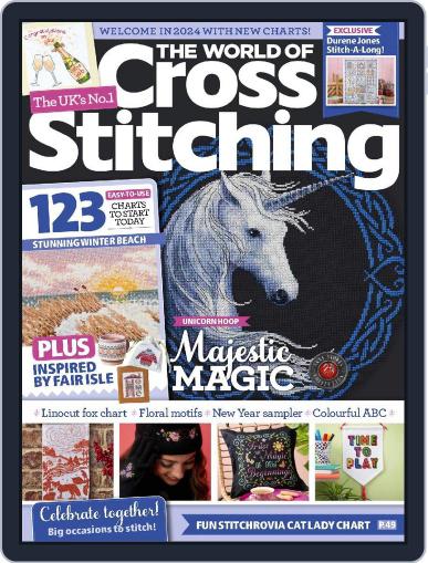 The World of Cross Stitching January 1st, 2024 Digital Back Issue Cover