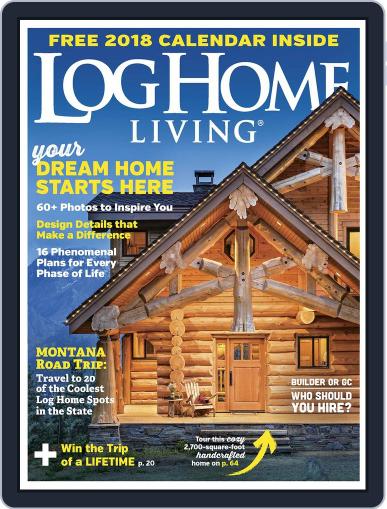 Log Home Living November 1st, 2017 Digital Back Issue Cover