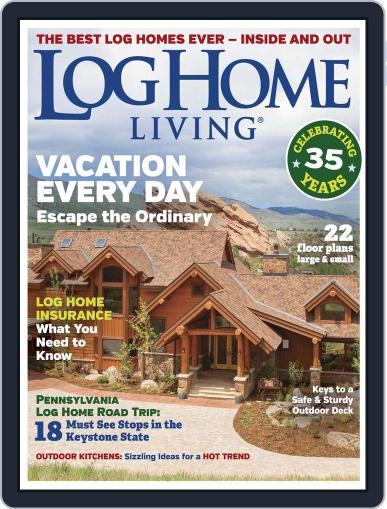 Log Home Living April 1st, 2018 Digital Back Issue Cover