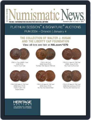 Numismatic News December 12th, 2023 Digital Back Issue Cover