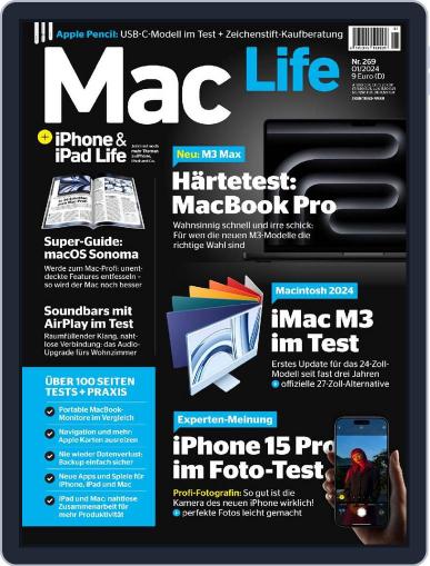 MacLife Germany January 1st, 2024 Digital Back Issue Cover