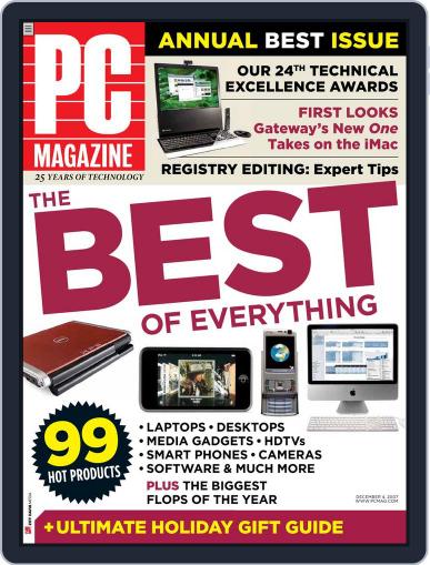 Pc November 9th, 2007 Digital Back Issue Cover