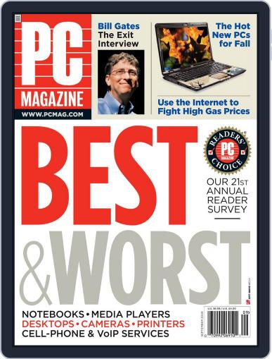 Pc August 8th, 2008 Digital Back Issue Cover