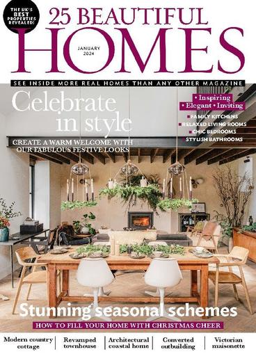 25 Beautiful Homes January 1st, 2024 Digital Back Issue Cover