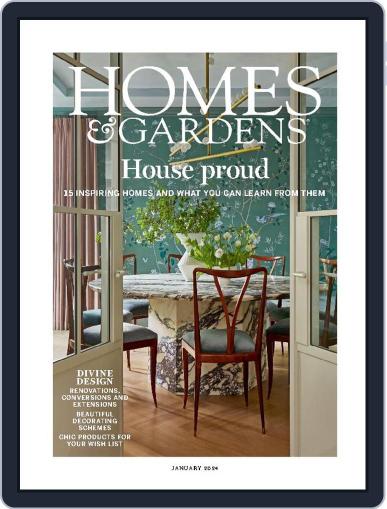 Homes & Gardens January 1st, 2024 Digital Back Issue Cover
