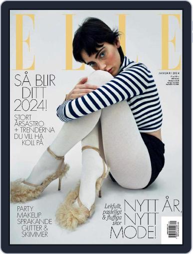 ELLE Sverige January 1st, 2024 Digital Back Issue Cover