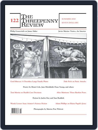 The Threepenny Review July 6th, 2010 Digital Back Issue Cover