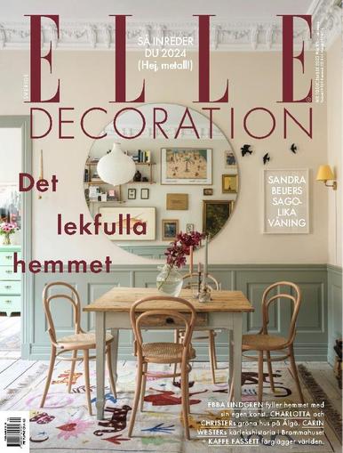 ELLE Decoration Sweden December 1st, 2023 Digital Back Issue Cover