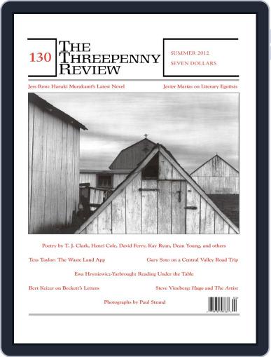 The Threepenny Review June 5th, 2012 Digital Back Issue Cover