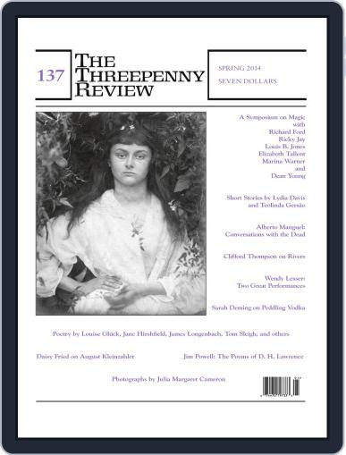 The Threepenny Review February 27th, 2014 Digital Back Issue Cover