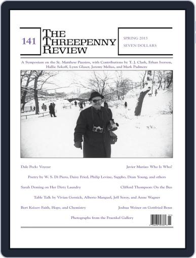 The Threepenny Review March 2nd, 2015 Digital Back Issue Cover