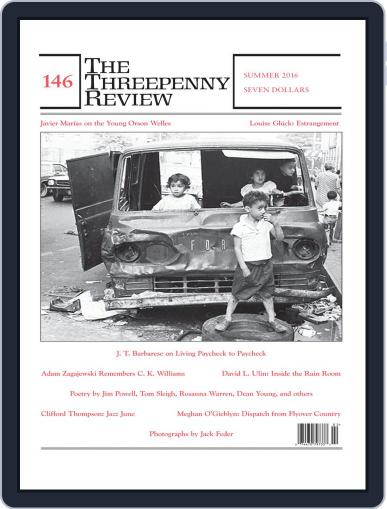 The Threepenny Review June 1st, 2016 Digital Back Issue Cover