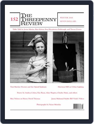 The Threepenny Review January 1st, 2018 Digital Back Issue Cover