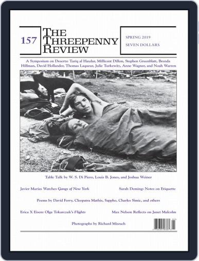 The Threepenny Review February 1st, 2019 Digital Back Issue Cover