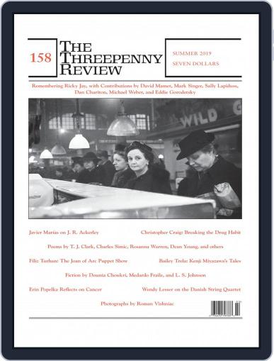 The Threepenny Review May 1st, 2019 Digital Back Issue Cover