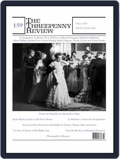 The Threepenny Review August 1st, 2019 Digital Back Issue Cover