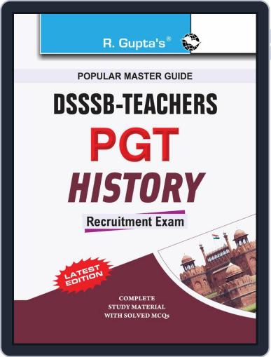 DSSSB: Teachers PGT History Recruitment Exam Guide 2024 Digital Back Issue Cover