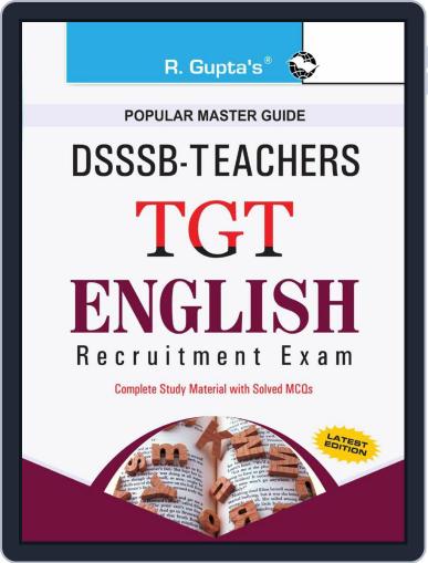 DSSSB: Teachers TGT English Exam Guide 2024 Digital Back Issue Cover