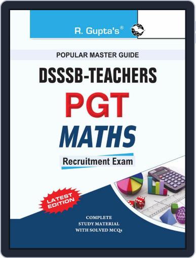DSSSB: Teachers PGT Mathematics Exam Guide 2024 Digital Back Issue Cover