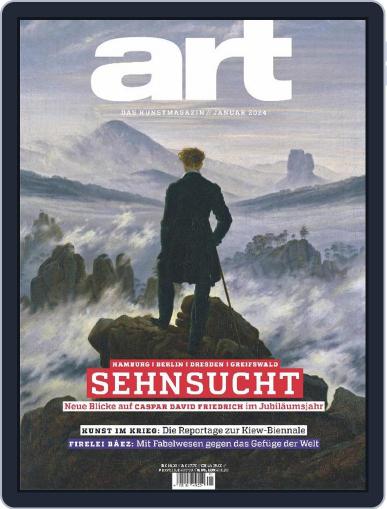 art Magazin January 1st, 2024 Digital Back Issue Cover