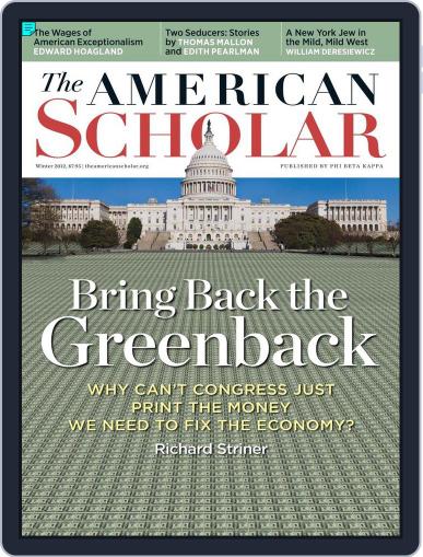 The American Scholar December 9th, 2011 Digital Back Issue Cover