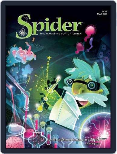 Spider Magazine Stories, Games, Activites And Puzzles For Children And Kids March 1st, 2015 Digital Back Issue Cover