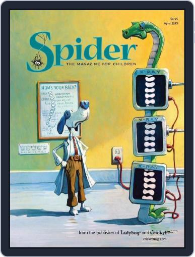 Spider Magazine Stories, Games, Activites And Puzzles For Children And Kids April 1st, 2015 Digital Back Issue Cover