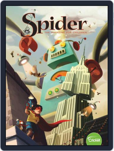 Spider Magazine Stories, Games, Activites And Puzzles For Children And Kids February 1st, 2019 Digital Back Issue Cover