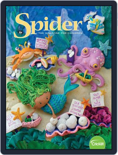 Spider Magazine Stories, Games, Activites And Puzzles For Children And Kids July 1st, 2019 Digital Back Issue Cover