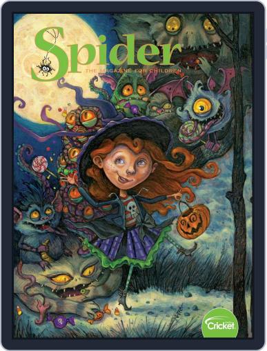 Spider Magazine Stories, Games, Activites And Puzzles For Children And Kids October 1st, 2019 Digital Back Issue Cover
