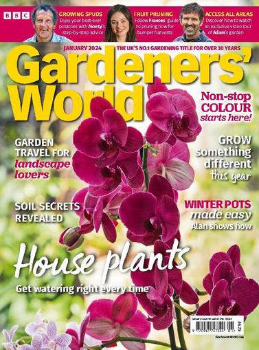 BBC Gardeners' World January 1st, 2024 Digital Back Issue Cover